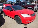 2005 Honda Civic DX Red Coupe 1.7L AT #A22536